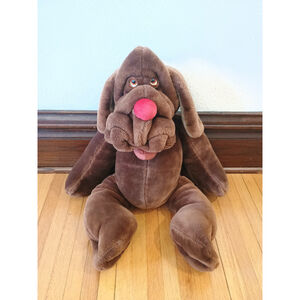 Vintage 1981 Ganzbros Wrinkles Large 28" Puppet Hound Dog Brown READ